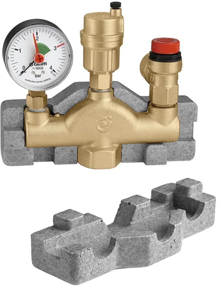 Kesselsicherheitsgruppe 1'' mit Isolierung, Caleffi