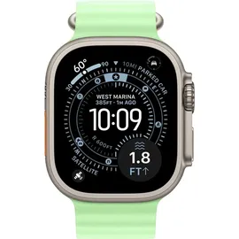Apple Watch Ultra Ocean Armband 49 mm Neongrün Titan Schwarz