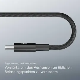 Beats USB-C zu USB-C gewebtes Kabel 1.5 m Bolt Black (2-Pack)