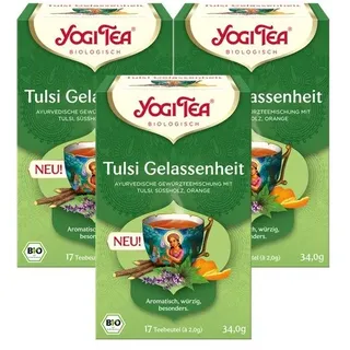 Yogi Tea - Tulsi Gelassenheit Bio Gewürztee 3x34 g Set