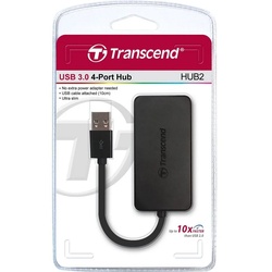 Transcend Transcend 4-Port USB 3.0 Hub, USB-Hub USB-Kabel