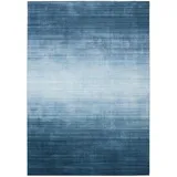 benuta pop Teppich Blau, 200x300 cm - Moderner Kurzflor-Teppich für Wohnzimmer