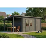 Alpholz Gartenhaus Maria 6 x 2,79 m Grau