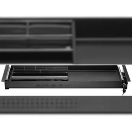 SpeaKa Professional SP-10938492 Untertisch-Schublade 740 mm x 272 mm abschließbar Höhen-Bereich: 50.8 mm (max) Schwarz
