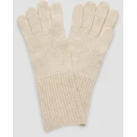 s.Oliver Strickhandschuhe Wollmix Beige S