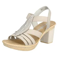 Rieker Morokko Damen-Sandalen, beige, 40 EU - 40 EU