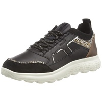 Geox Damen D Spherica C Sneakers, Black Off White, 42 EU