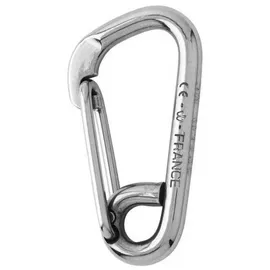 Wichard Asymmetrischer Feuerwehrkarabiner - Grey - 10 x 100 mm