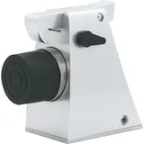 KWS Torhalter 1110 mit Fanghaken und Puffer, Höhe 121 mm, Alu silber lackiert