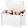 Vevor Aufbewahrungsbank 59,7 x 36,8 x 54,5 cm 1-tlg. weiß
