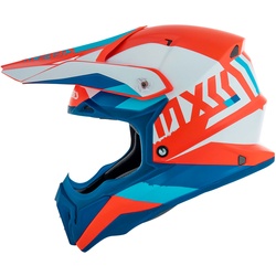Acerbis Impact 3.0, Motocrosshelm - Matt Weiß/Blau/Neon-Orange - XS