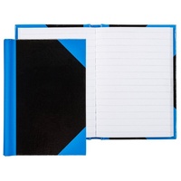 IDENA Kladde A7 Hardcover, liniert, blau/schwarz (10351)