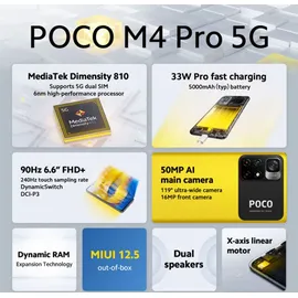Xiaomi Poco M4 Pro 5G 4 GB RAM 64 GB Cool Blue