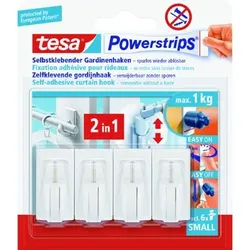 Powerstrips Gardinenhakenweiss - weiß