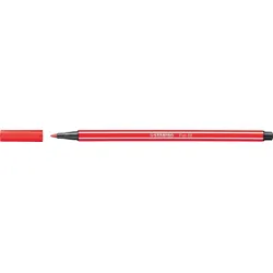 STABILO Fasermaler Pen 68 karmin, Kappe aufsteckbar, Strichstärke: 1,4 mm, Tinte auf Wasserbasis, geruchsneutral