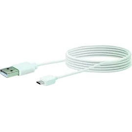 Schwaiger Micro-USB 2,0 2 m Weiß