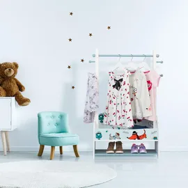 Relaxdays Garderobenständer Mehrfarbig Kiefer