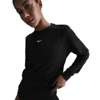 Nike One Dri-FIT Crewneck Sweatshirt Damen 010 black/cool grey/white S