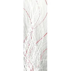 Fototapete ARCHITECTS PAPER "Underwater Grey", rot (grau, rot, weiß), B:1m L:2,8m, Vlies, Tapeten, Grafik Tapete Natur Fototapete Grau Weiß Rot Panel 1,00m x 2,80m