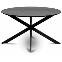 Die Möbelfundgrube Couchtisch rund Schwarz Esche 80 x 80 cm