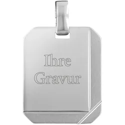 trendor 87318 Herren Gravur-Anhänger 925 Silber 20x16 mm