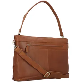 Plevier Structure Millau Schultertasche Leder Braun