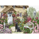Lucas Luca-S Kreuzstich Set "Der Bauerngarten", Zählmuster, 45x32cm