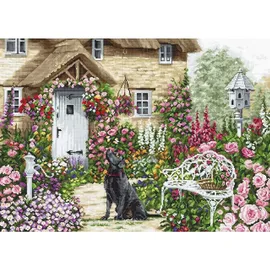 Lucas Luca-S Kreuzstich Set "Der Bauerngarten", Zählmuster, 45x32cm