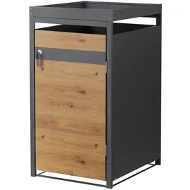 ML-Design Mülltonnenbox 68 x 80 x 124 cm braun