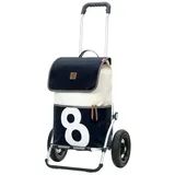 andersen shopper manufraktur Einkaufs-Trolley blau/weiß 57 x 22 x 33 cm