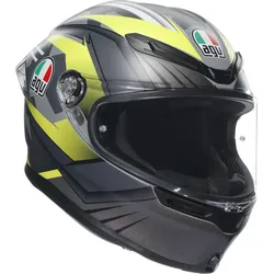 AGV K-6 S Excite Helm, grau-gelb, Größe XS