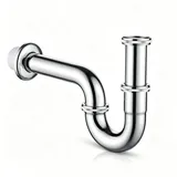 IBERGRIF Siphon Waschbecken Edelstahl 1 1/4" Ablaufgarnitur