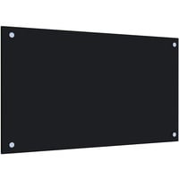 VidaXL Küchenrückwand Schwarz 70x40 cm Hartglas