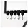 Home Deluxe Garderobenhaken SHAPE Schwarz