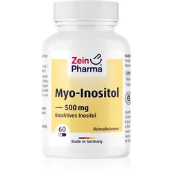 ZeinPharma Myo-Inositol 500 mg Kapseln zur Unterstützung des Stoffwechsels 60 KAP
