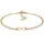 Elli Infinity Armband goldfarben 925 Sterling Silber Größe 18 cm