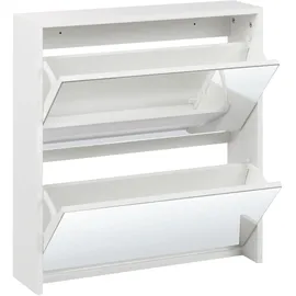 Beliani MIDFIELD Schuhschrank 80 x 30 x 90 Weiß
