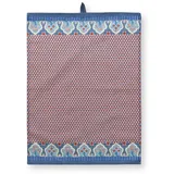 Pip Studio Flower Festival Geschirrtuch Rot/Blau