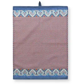 Pip Studio Flower Festival Geschirrtuch Rot/Blau