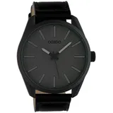 Oozoo Unisex Armbanduhr Timepieces Analog Leder schwarz UOC10324