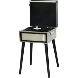 Denver VPL-150BT/VPR-250 freistehender Retro Schallplattenspieler mit Bluetooth MP3, USB, Smartphonesteuerung