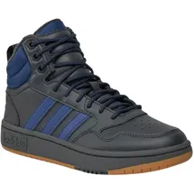 adidas Hoops 3.0 Mid Winterized Carbon / Dark Blue / Gum 44 2/3