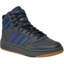 adidas Hoops 3.0 Mid Winterized Carbon / Dark Blue / Gum 44 2/3