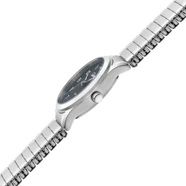 Selva SELVA Quarz-Armbanduhr mit Zugband Zifferblatt schwarz Ø 27mm