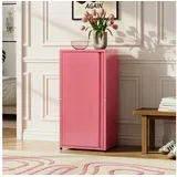 [en.casa] Burlöv Büroschrank 88 x 40 x 35 cm Wassermelonenrot