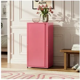 [en.casa] Burlöv Büroschrank 88 x 40 x 35 cm Wassermelonenrot