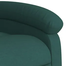 vidaXL Relaxsessel mit Aufstehhilfe Stoff 94,5 x 100 x 0 cm Dunkelgrün mit Rollen