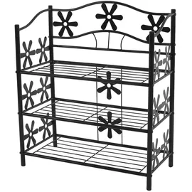 berlinlodge Bücherregal 70 x 60 x 30 cm Schwarz