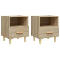 VidaXL Nachttische 2 Stk. Sonoma-Eiche 40x35x47 cm