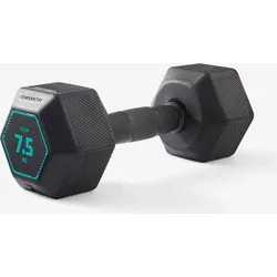 Hantel 7,5 kg Crosstraining Krafttraining ‒ Hex Dumbbell schwarz EINHEITSGRÖSSE